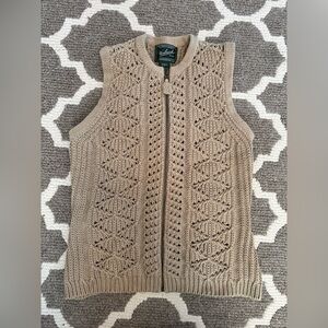 Woolrich Cable Knit Sweater Vest size small